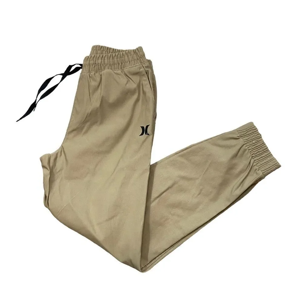 Brand new with Tags Boys Hurley H2O-Dri‎ twill joggers Size 7/8 Khaki